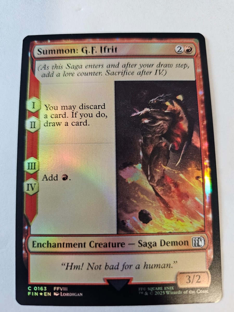 MTG - Summon: G.F. Ifrit FOIL - Final Fantasy | eBay