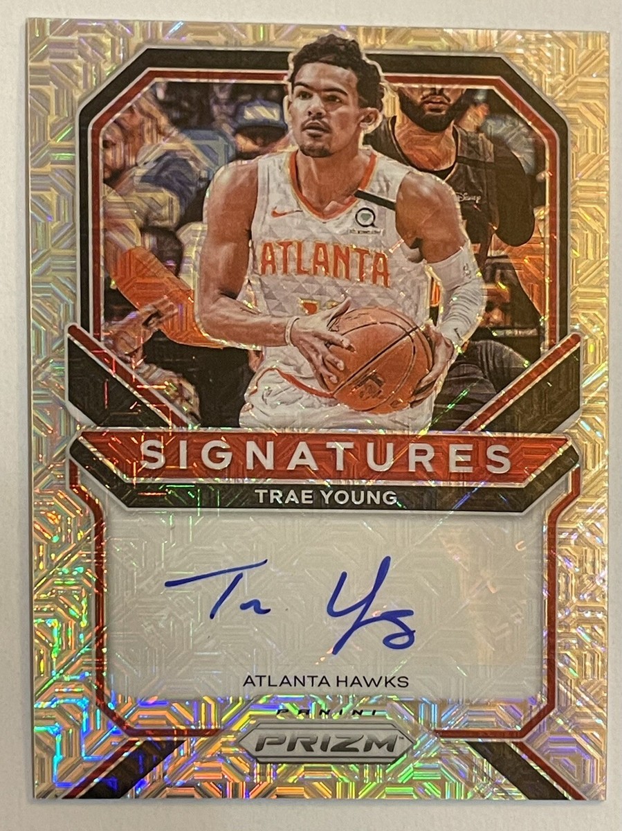 TRAE YOUNG AUTO 20-21 PRIZM MOJO # 20/25 SIGNATURES AUTOGRAPH