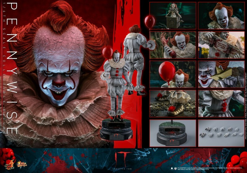 1/6 Hot Toys MMS555 It: Chapter Two Pennywise Bill Skarsgard Acion