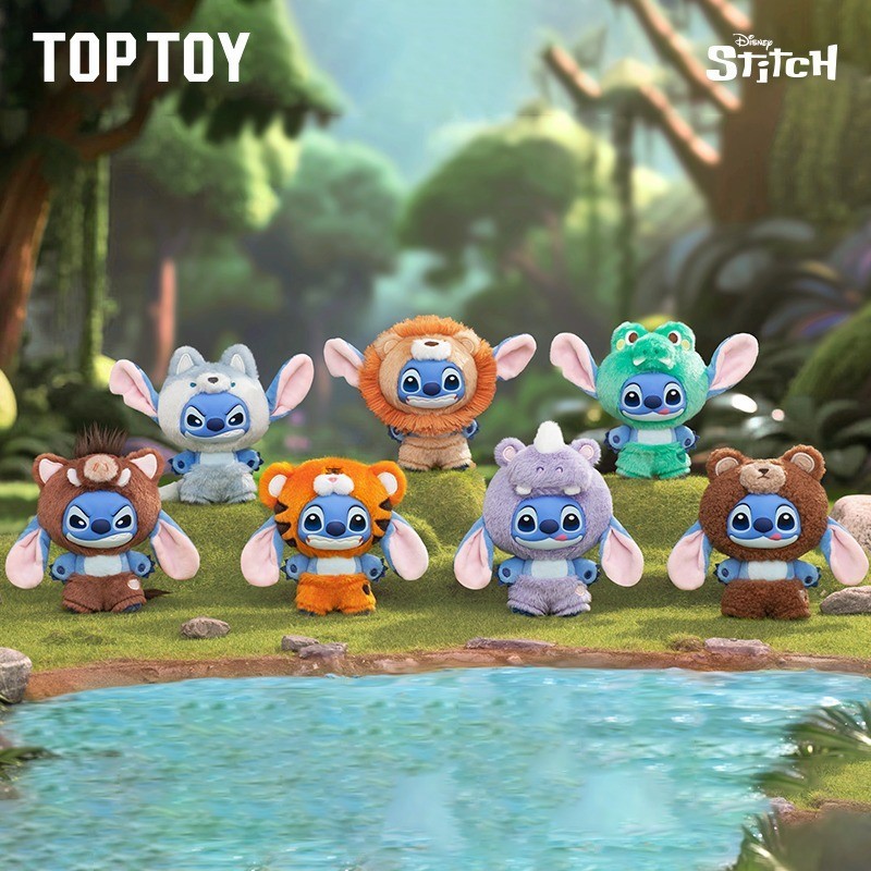 TOPTOY STITCH WILD ANIMAL SERIES VINYL PLUSH BLIND BOX FIGURE TOYS