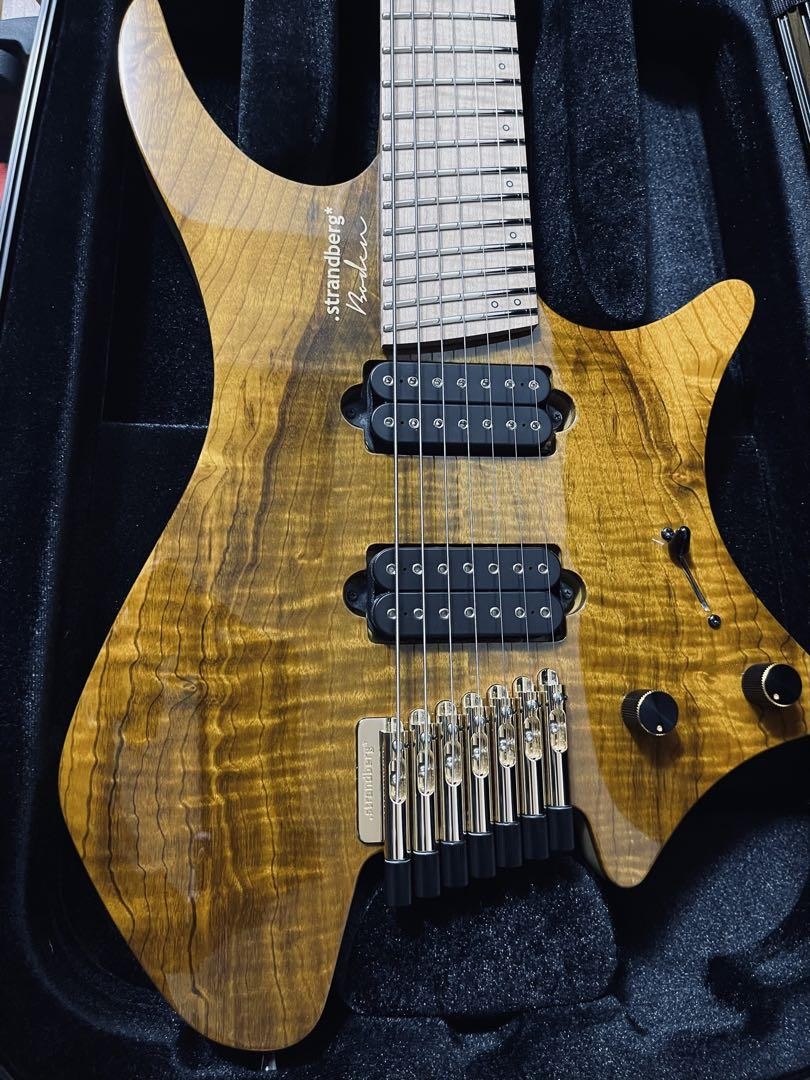 Electric Guitar Strandberg Boden J7 Custom Myrtle Clina Amber Made