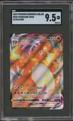 Charizard VMAX 020/189 Swsh03: Darkness Ablaze Holo SGC 9.5 MINT +