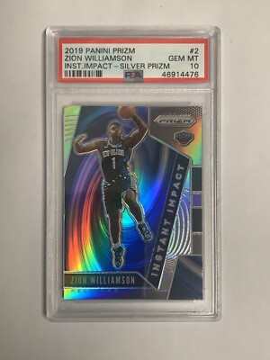 Zion Williamson 2019-20 Panini Prizm Instant Impact Silver Rookie