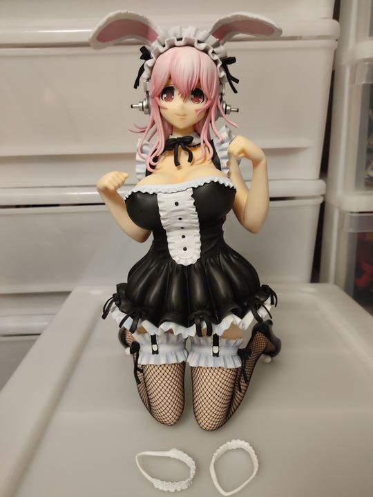 SUPER SONIC Super Sonico NITRO Bunny Ver. 1/4 PVC figure FREEing