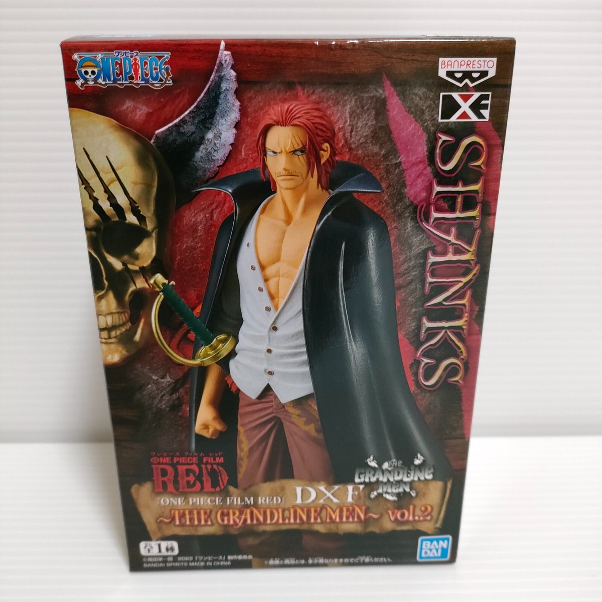 One Piece FILM RED Red Heared Shanks Figure DXF THE GRANDLINE MEN