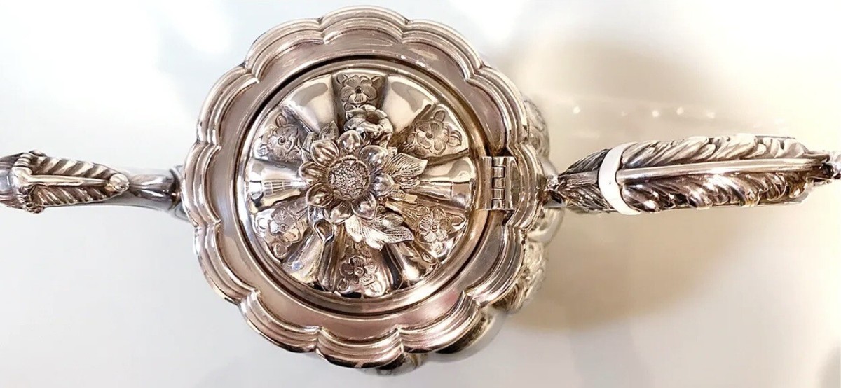 Barker Ellis Co. Vintage Silver Plate 1931 5-Pc Hand-Chased Coffee
