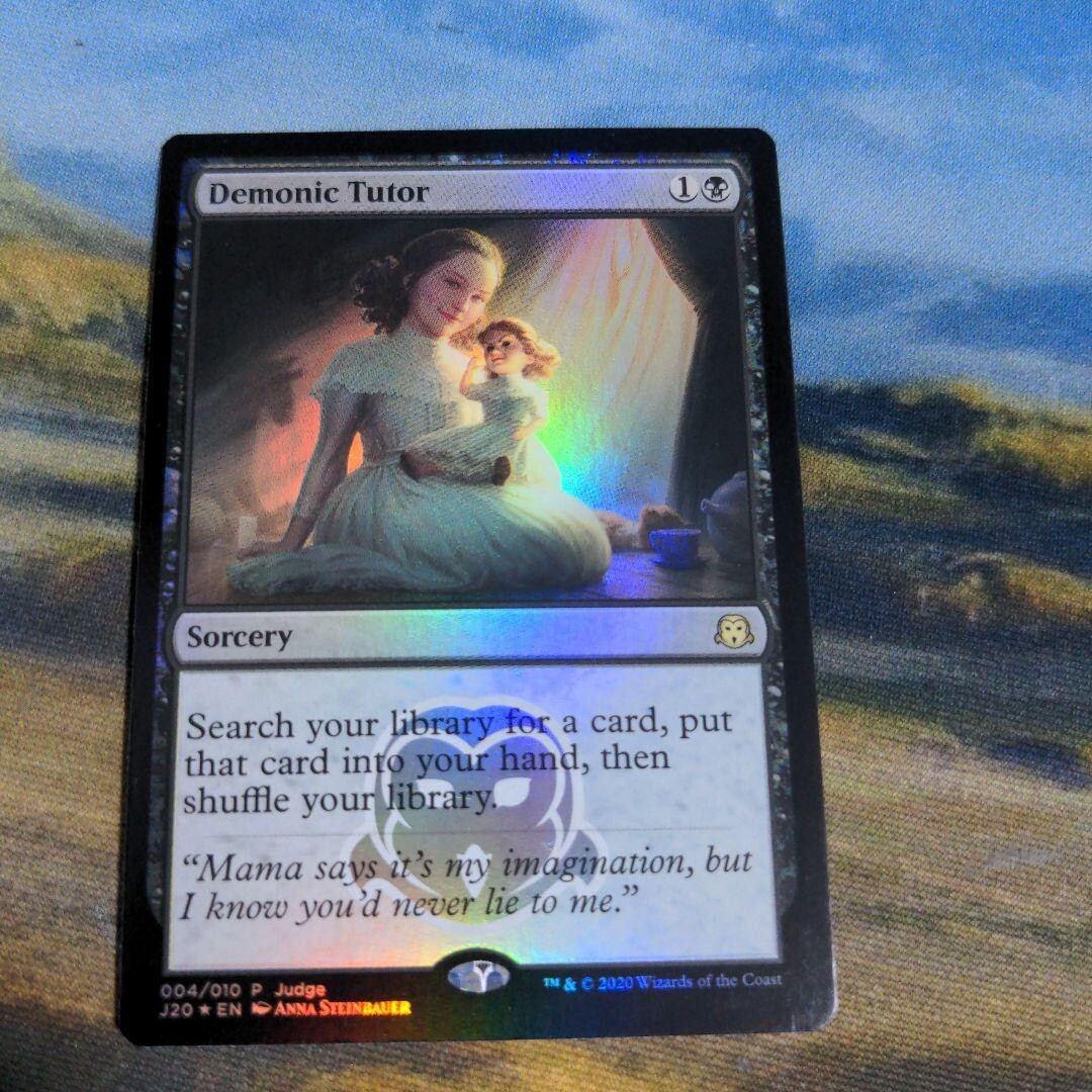 MTG Demonic Tutor - Judge 2020 - FOIL Promo - ENG - MP Condition