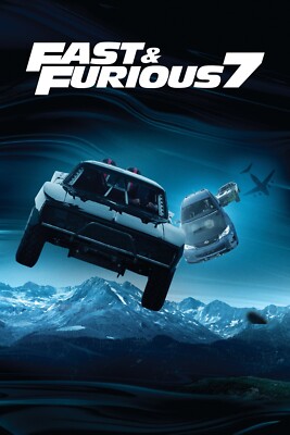2015 Fast & Furious 7 Movie Poster 11X17 Paul Walker Vin Diesel