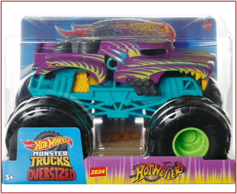 Hot Wheels 2023 HOTWEILER Monster Truck Oversized - 1:24 Scale