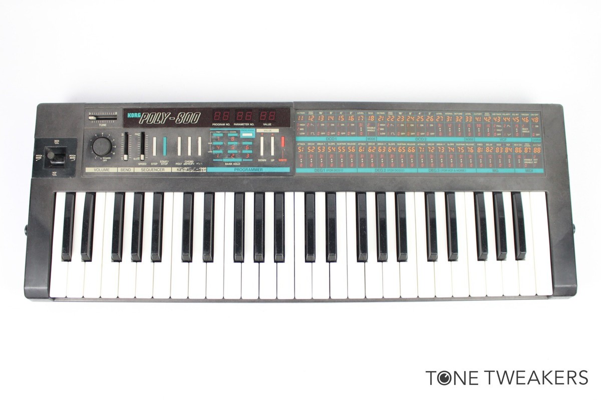 KORG POLY-800 Analog Synthesizer 80s *For Parts Or Repair* VINTAGE