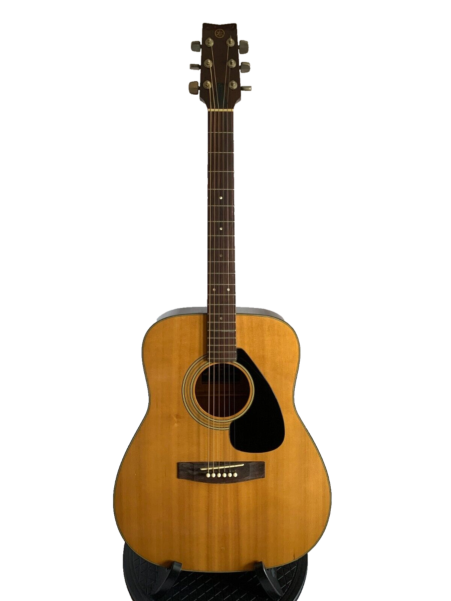 NEAR MINT] RARE YAMAHA FG-180J Black Label Vintage Acoustic Guitar