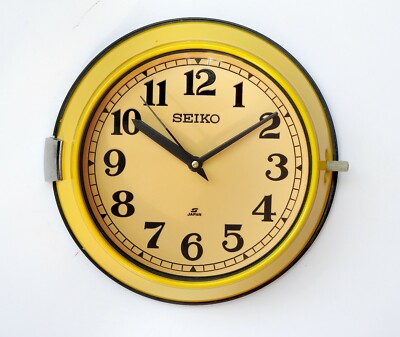 Vintage Maritime Seiko Wall Clock Slave Nautical Industrial Ship