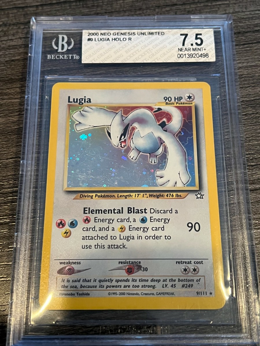 9 2000 Neo Genesis Lugia Holo Rare - BGS 7.5 - (PSA/CGC) | eBay