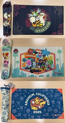 Pokemon World Championships 2025 Anaheim Playmat Bundle, 3 Playmat