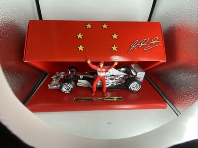 Hot Wheels F1 Michael Schumacher 1 18 Ferrari Chrome 6 Time World