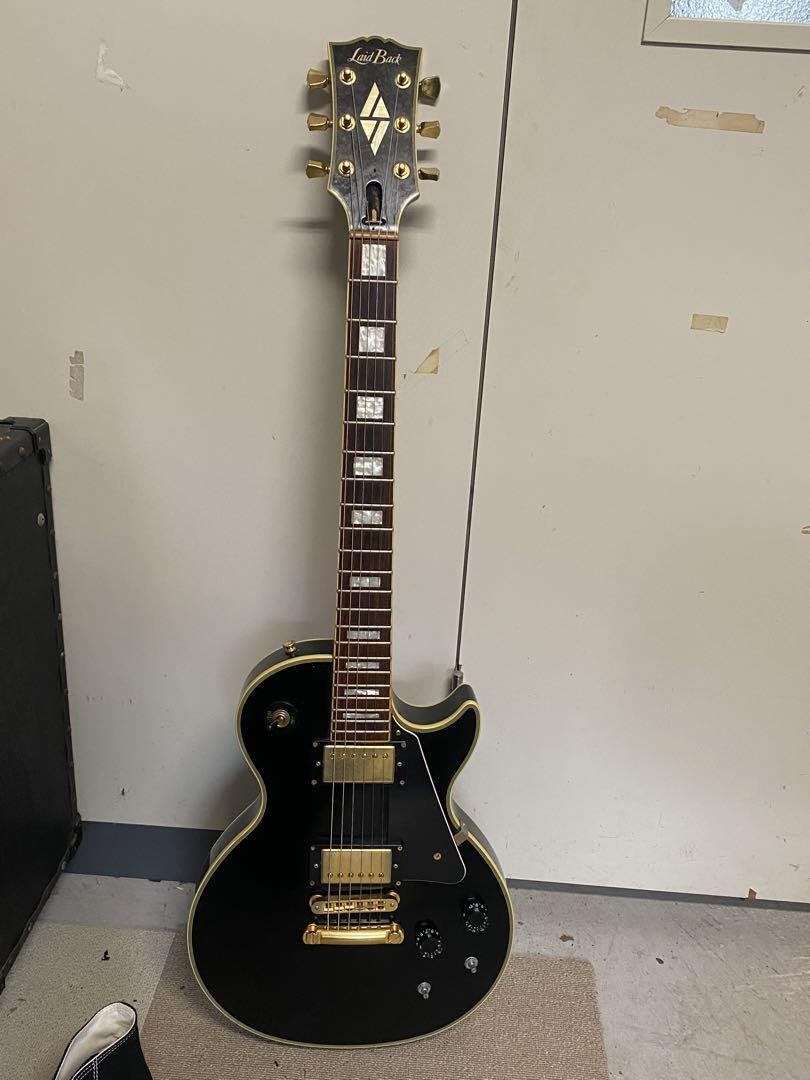 Electric Guitar Laid Back Les Paul Custom Black Solid Body | eBay