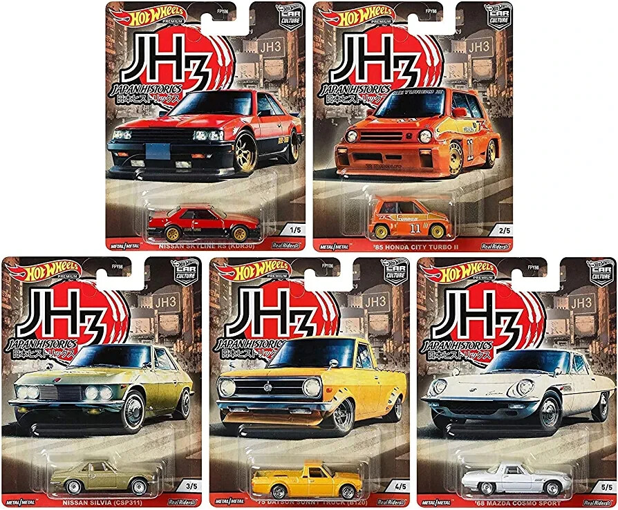 Hot Wheels Car Culture Japan Historics 3 Factory Sealed Case 956P