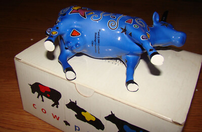 Cow Parade, PARTY COW (9178) New York City, 2000 - Ceramic