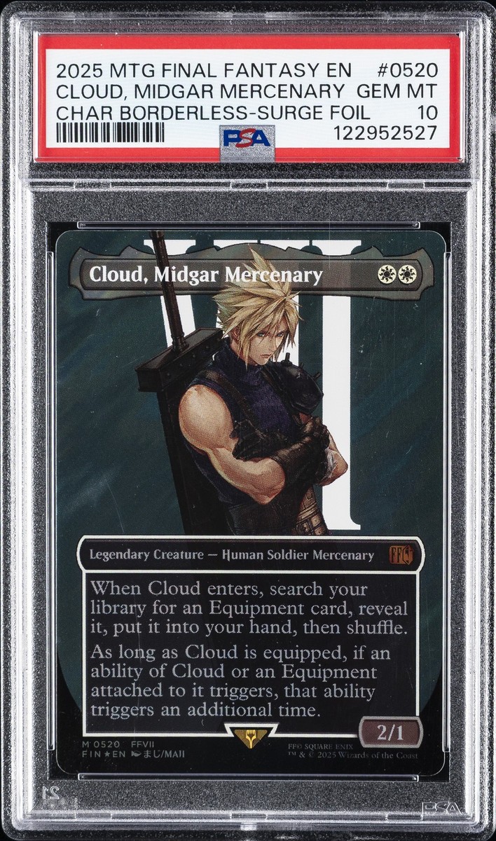 2025 MTG FINAL FANTASY #0520 CLOUD, MIDGAR MERCENARY PSA 10 | eBay
