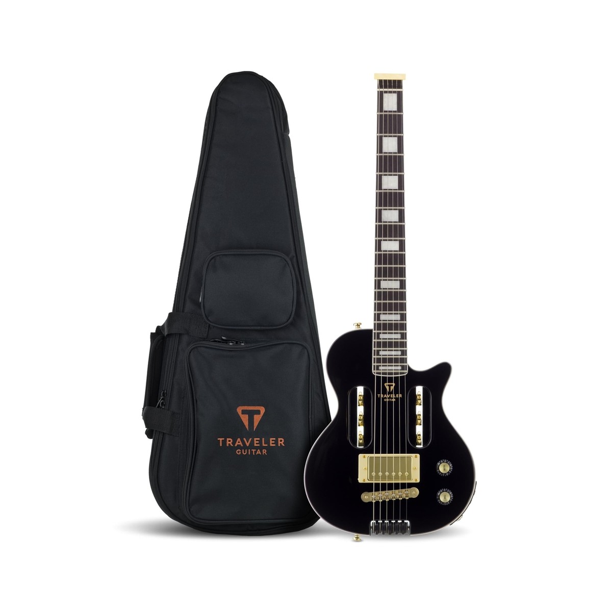 Traveler Guitar EG-1 Custom Gloss Black Electric Guitar | Small