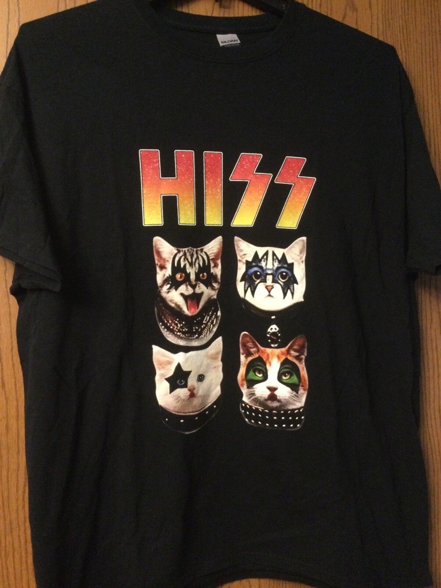Kiss - “Hiss” - (Kiss Parody) - Black Shirt - XL - Gildan | eBay