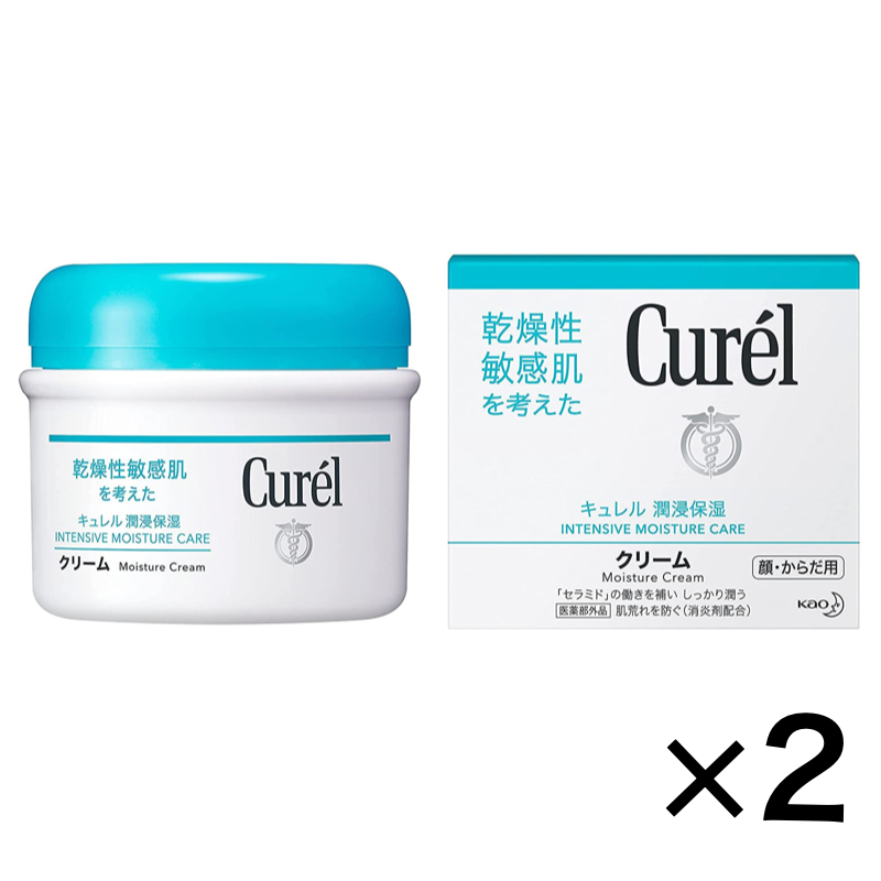 Curel Moisture Cream Intensive Moisture Care 2Pack Set 90g Made in