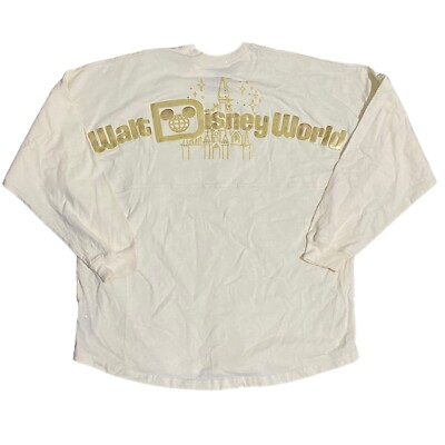 Walt Disney World Spirit Jersey Gold Pixie Dust Glitter Sparkle