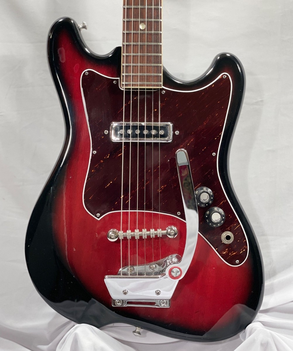 RARE Vintage 1965 Teisco Decca DMI-501, Cherryburst, Roller Bridge