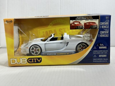 JADA DUB 2005 PORSCHE CARRERA GT WHITE 1:24 DIECAST MODEL CAR NEW