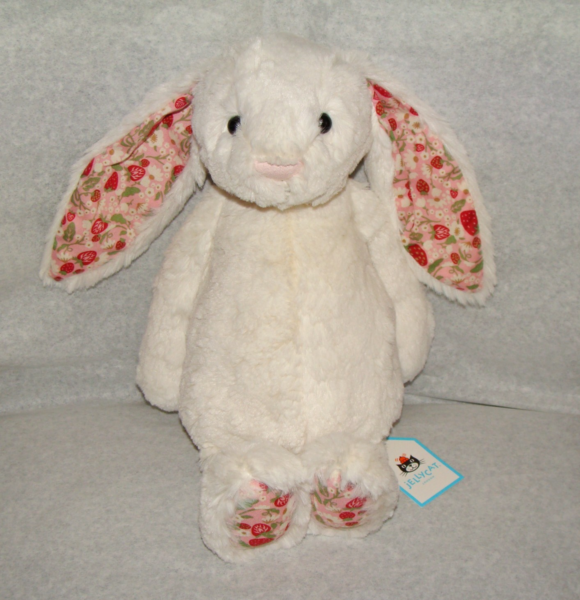 AUTHENTIC❗️Jellycat Blossom Cream Bunny Berry Medium Plush
