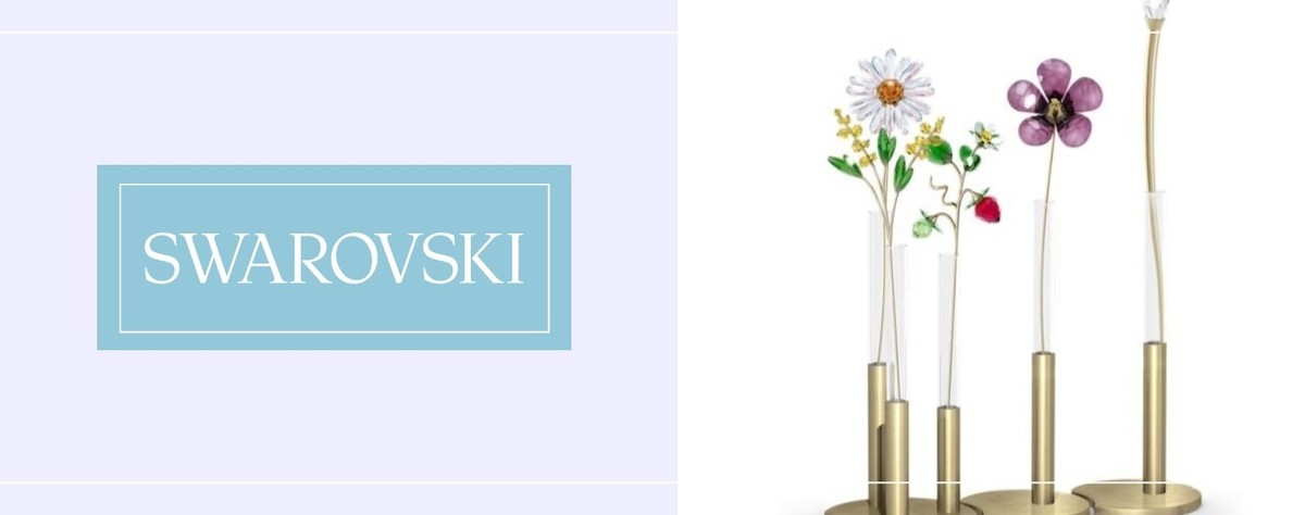 SWAROVSKI Crystal Garden Tales Mimosa Flower Figurine Multicolored