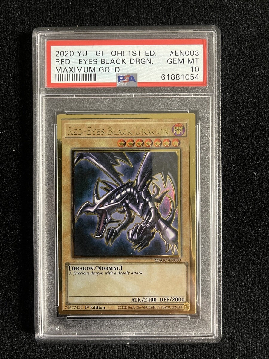 RED EYES BLACK DRAGON 2020 Yugioh 1st Ed Maximum Gold MAGO-EN003