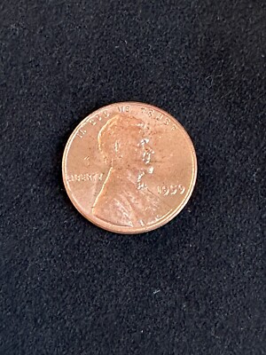 1959 Lincoln Penny No Mint Mark Error 