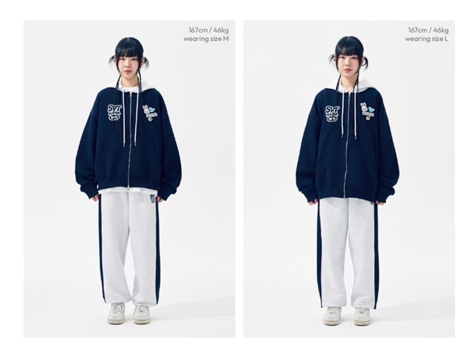 NANA bnb WITH SEVENTEEN Official GOODS MD Zip-Up Hoodie L SIZE NEW