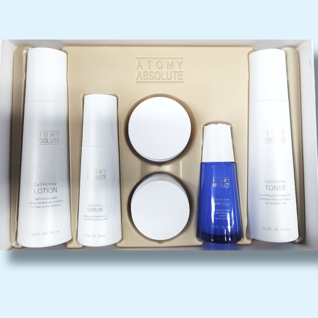 Atomy Absolute CellActive Skincare Set Toner Ampoule Serum Lotion