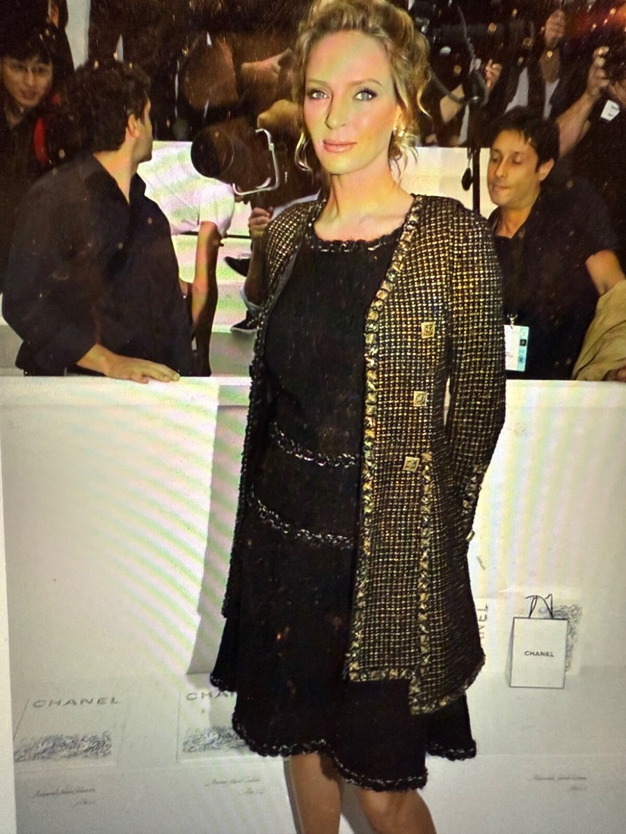 Chanel 11A VINTAGE NEW PARIS- BYZANCE BLACK GOLD GRIPOIX JACKET