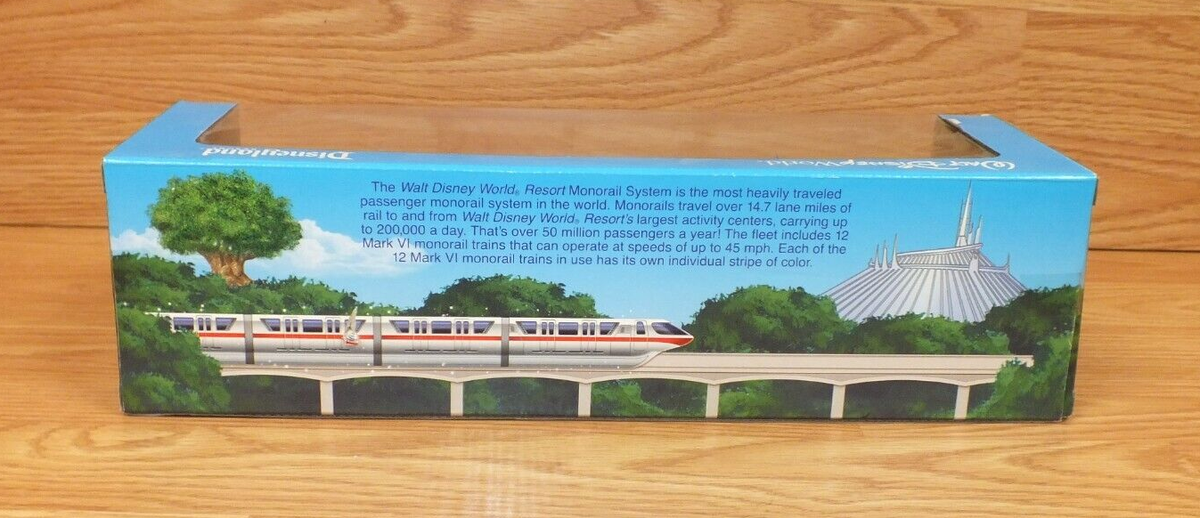 Walt Disney World Disneyland Resort Monorail 4 Piece Die Cast