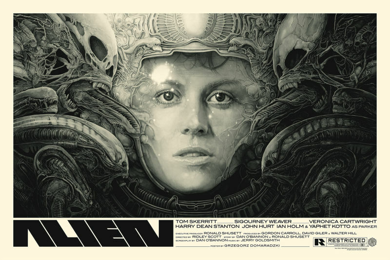 Alien VARIANT by Gabz Grzegorz Domaradzki Print Poster Art Weaver