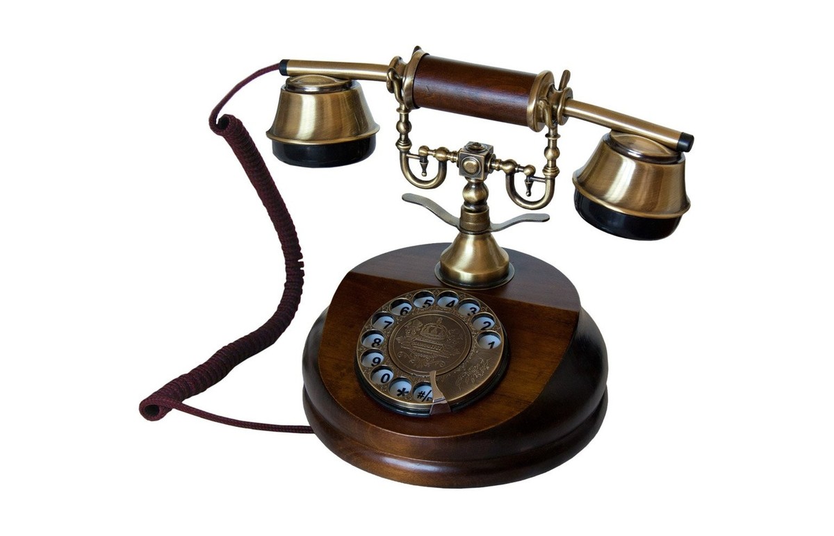 Opis 1921 Cable A: The Wood Retro Telephone/Antique Phone/Old