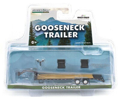 1:64 GreenLight *HITCH & TOW* BLACK *GOOSENECK* 5th Wheel FLATBED