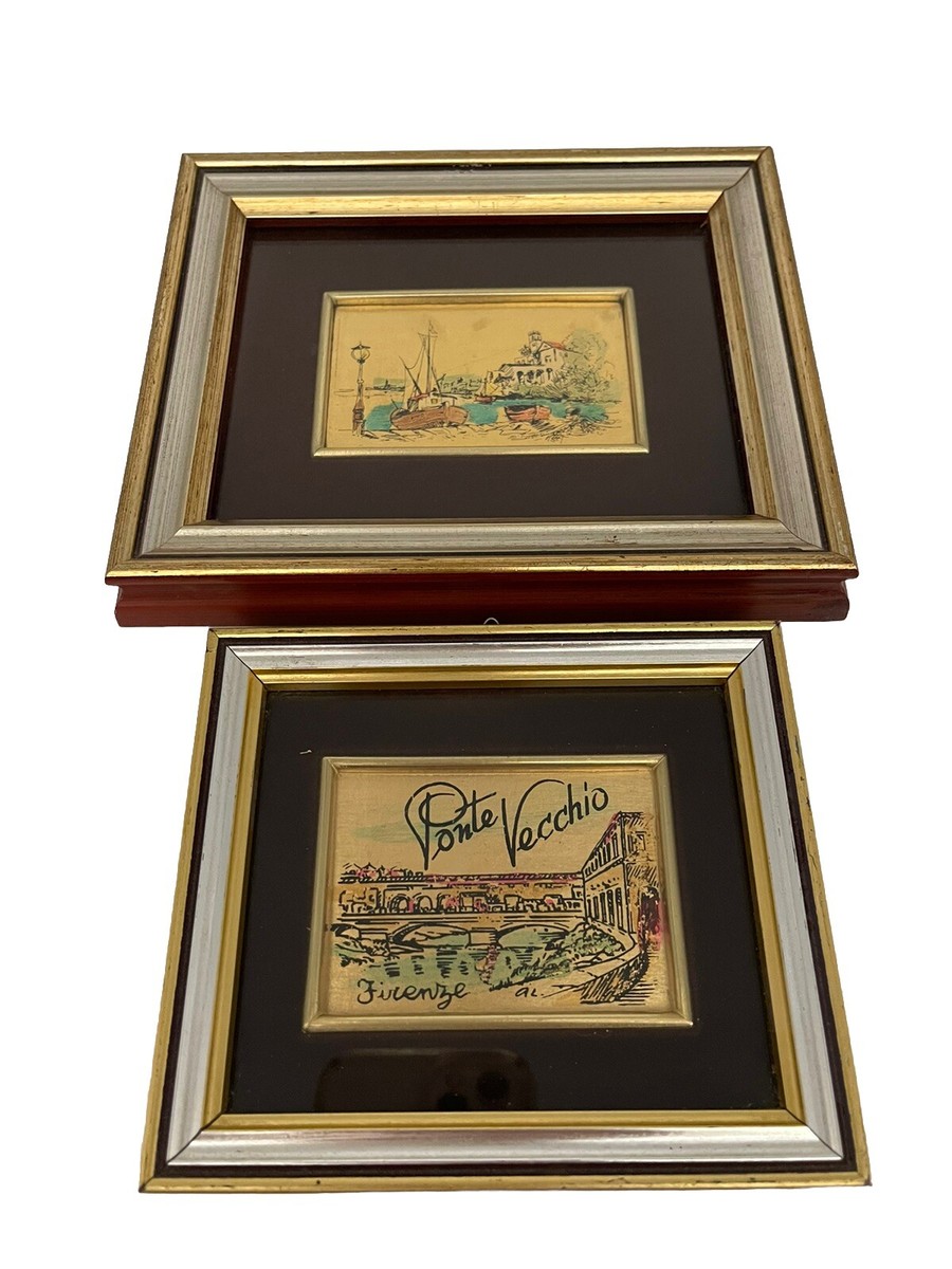 ORO FOGLIA P. Manna Artist Hand Painted Dipinto a Mano Gold Leaf