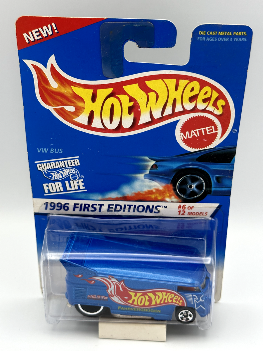 Hot Wheels 1996 First Editions Volkswagen VW Drag Bus, 1:64, NIB