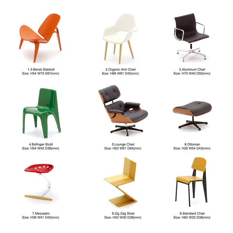 Reina Japan 1/12 Designers Chair Design Interior Collection V2