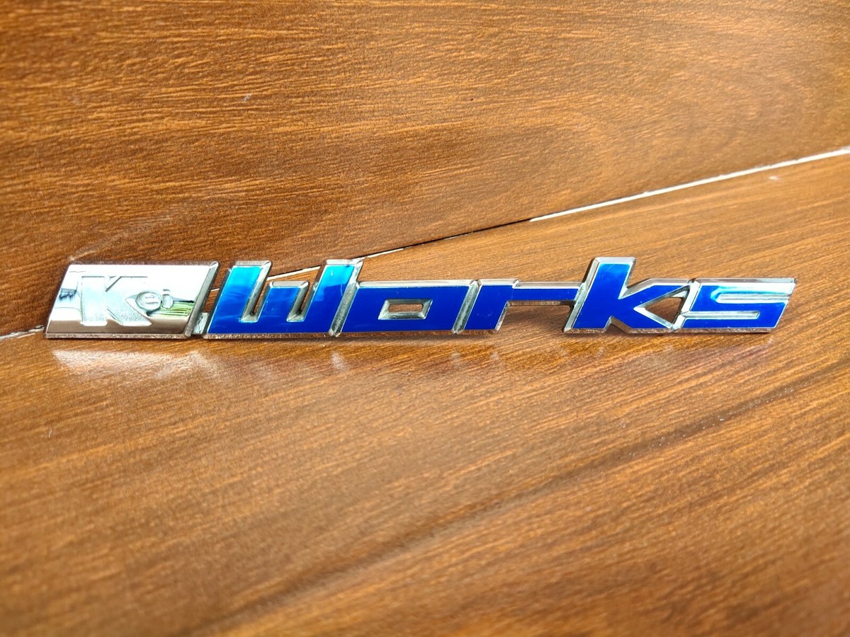 Suzuki Kei Works H22S Rear Emblem Badge Blue Genuine OEM | eBay