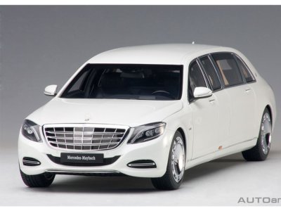 2015 MERCEDES MAYBACH PULLMAN S600 (LWB) WHITE 1:18 by AUTOart