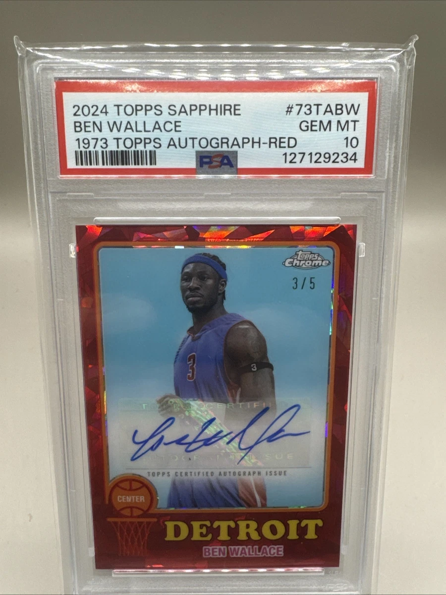 Ben Wallace Basketball Autographed Sports Trading Cards