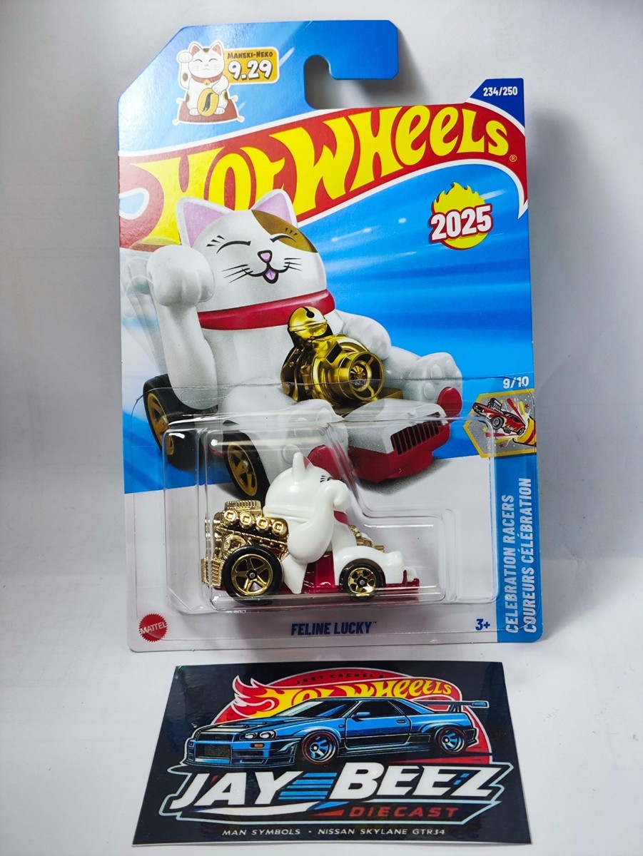 Hot Wheels 2025 NEW Case N Feline Lucky Maneki Neko Cat (Promo