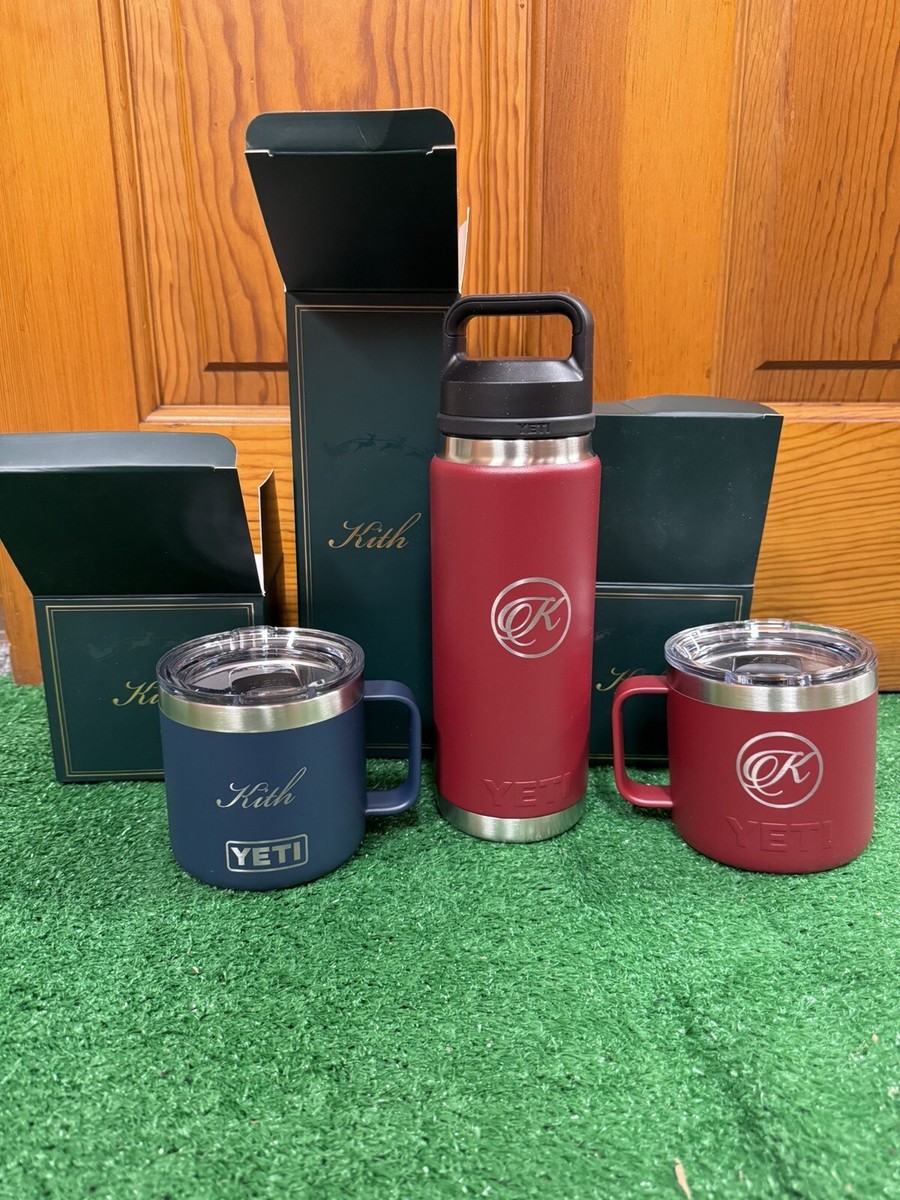 KITH X Yeti Kithmas 2023 Full Set 3x Cups Navy, Red | eBay