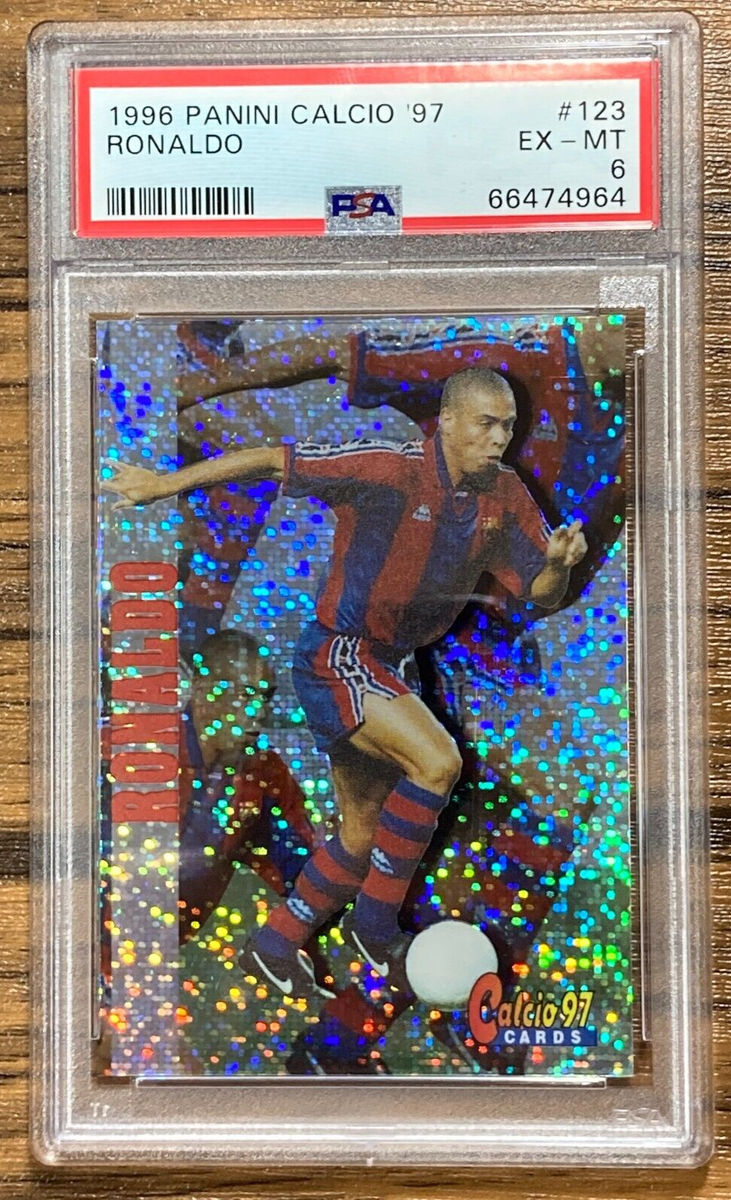 Panini Card Calcio 97 1997 Serie A #123 Ronaldo Barcelona PRISM