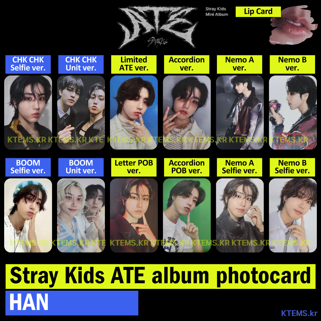 Stray Kids ate photocard Han limited ver letter accordion album